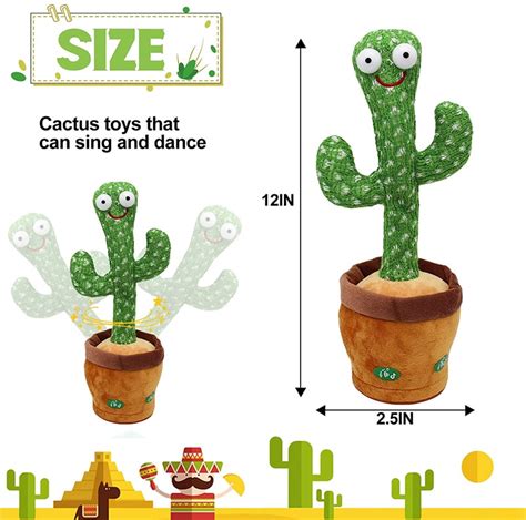 Dancing cactus Toy song singing also repeat what you say