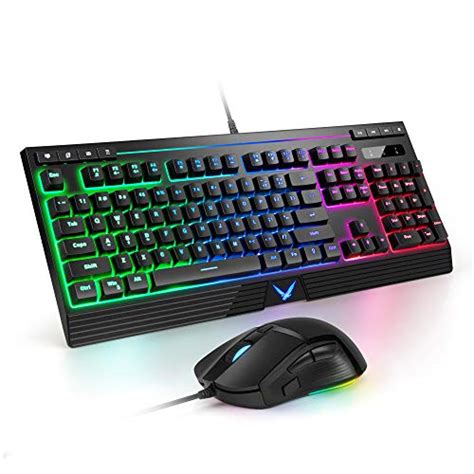 Enter Ignite Pro Gaming Mouse And Keyboard Combo With 6 Button Mouse And Rainbow Backlighting