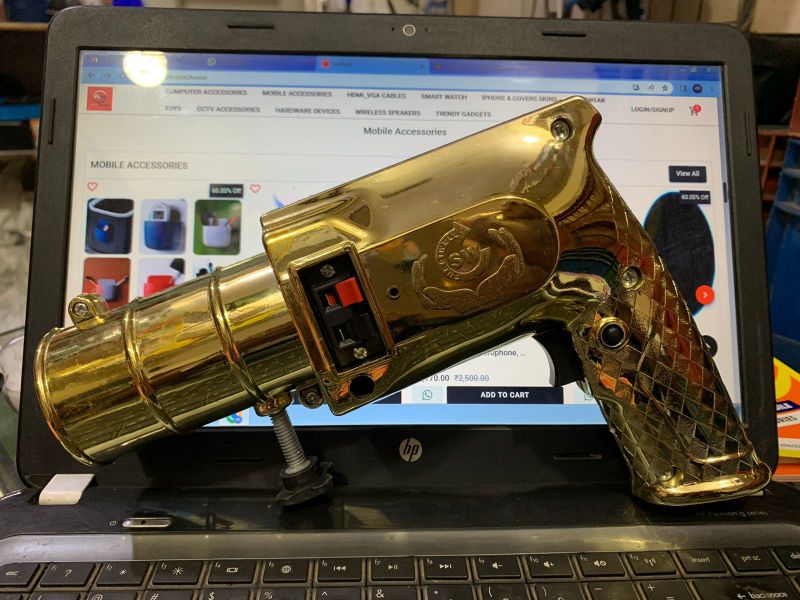 Gold Crome Payro Plastic Sparking Gun