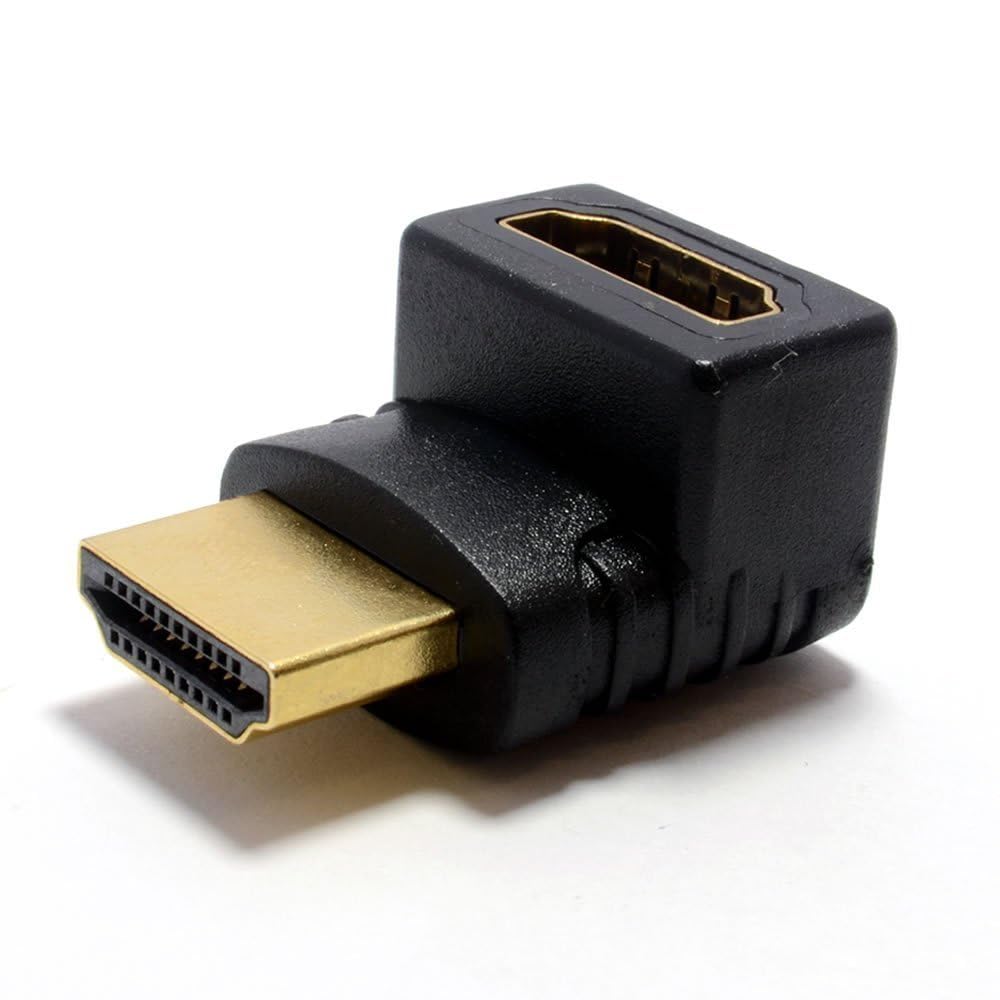 Hdmi Male Female L Shape Connector( Pack of 2 )