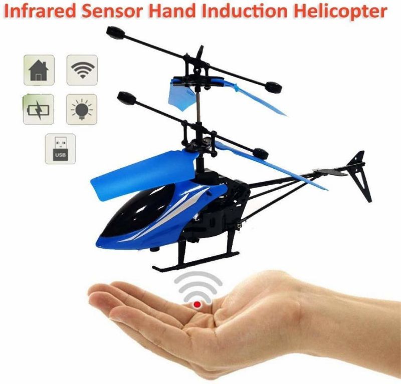 Helicopter Toy/Flying Helicopter Toy with Lighting Effect Hand Sensor and Remote Control Functional