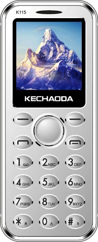 KECHAODA K115 Slim Card Size Dual Sim Phone With External Memory Slot 3.66cm (1.44-Inch) Display Only Mobile Phone & Charging Cable In Box