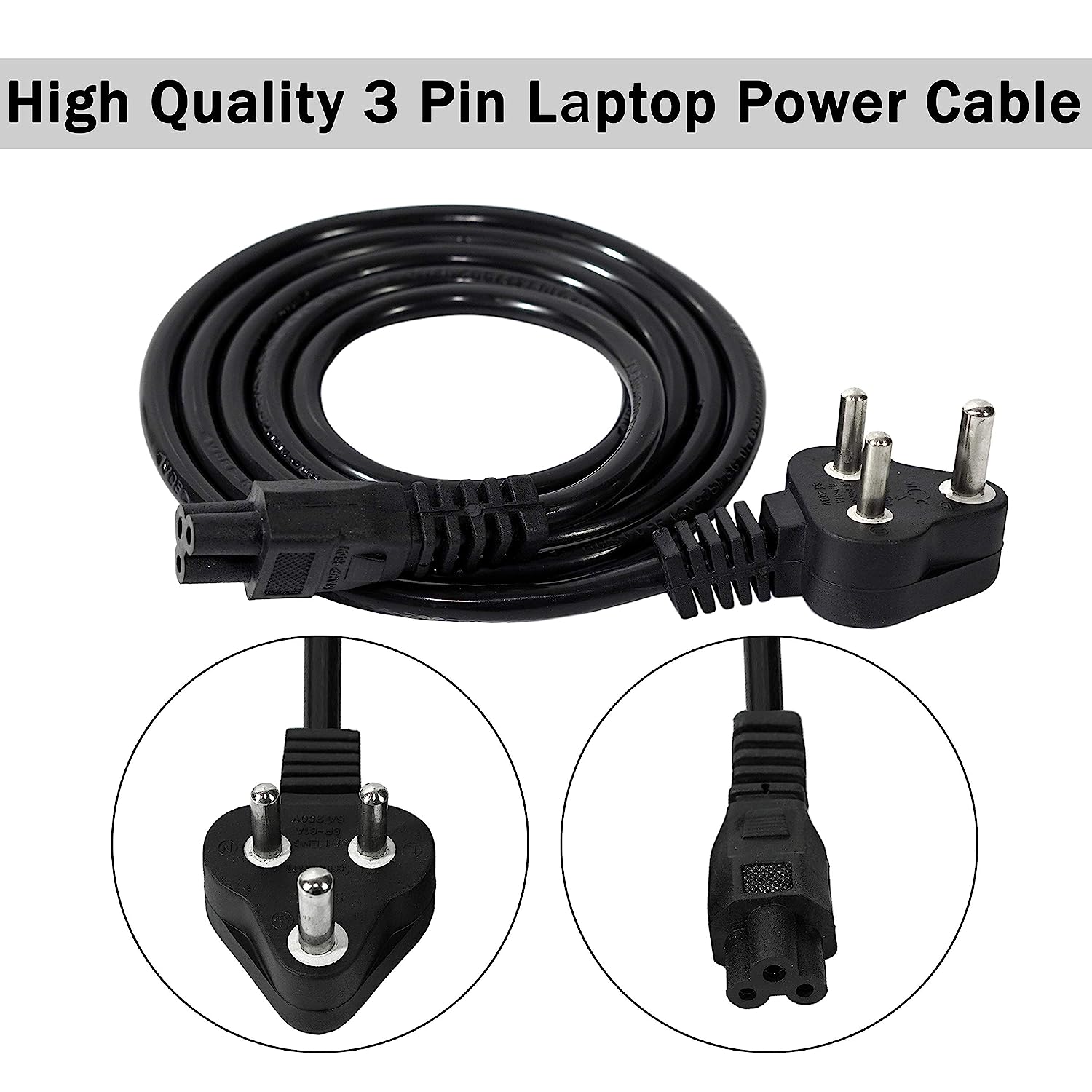 Laptop Power Cables Universal Eco 1.5 Meters