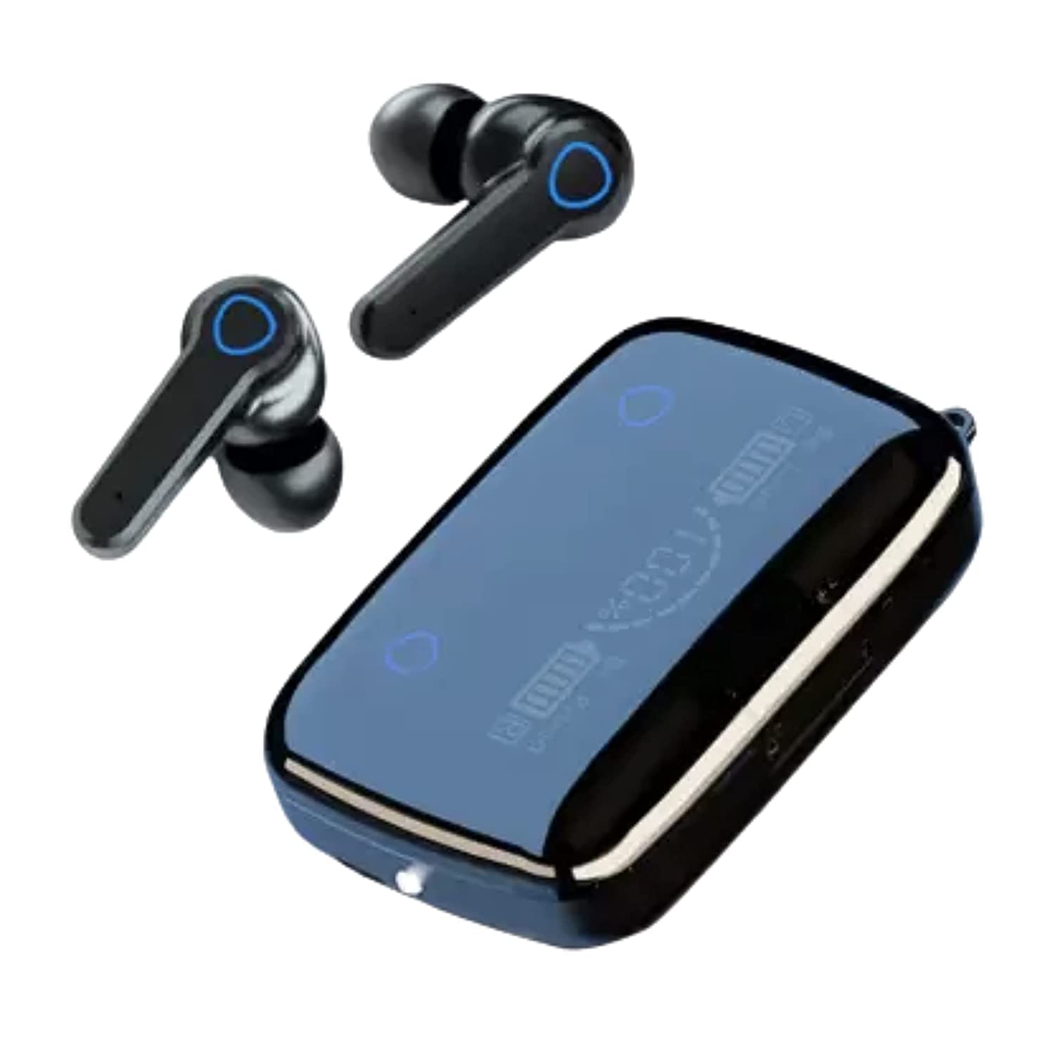 M19 PRO with Power Bank Upto 48 Hours Playback Bluetooth Headset (Black, True Wireless)