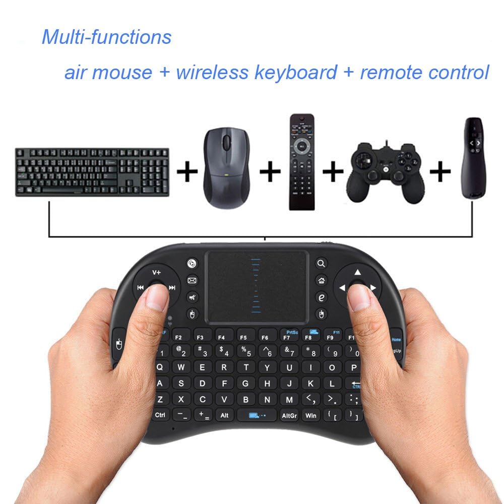 Mini Portable 2.4Ghz Wireless Keyboard With Touchpad Mouse Without RGB Light