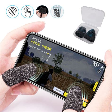 Mobile Finger Sleeve 1 Pair Trigger Game Controller For Pubg, Cod Gaming (S-52) Finger Sleeve (Pack of 6 )