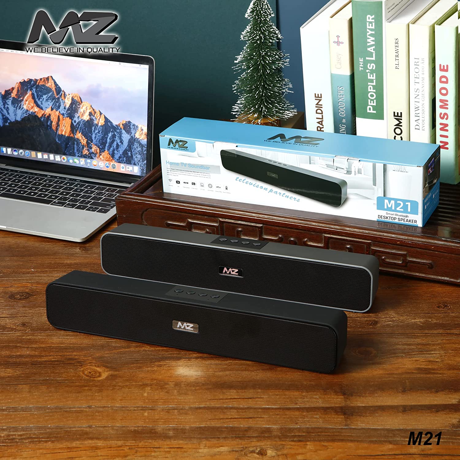 MZ M21 (Portable Home TV SOUNDBAR) Dynamic Thunder Sound 2400mAh Battery 10 W Bluetooth