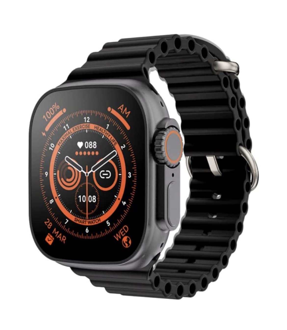 New T800 Ultra Watch Smartwatch 1.9 HD Display Bluetooth Calling SmartWatch  - Orange