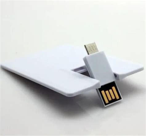 Plain USB Credit Card Type Pen Drive - 32gb