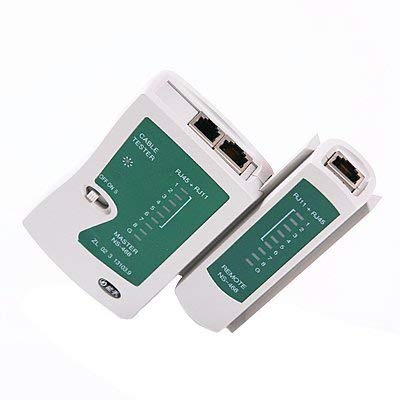 RJ45 and RJ11 LAN network Ethernet internet cable Tester RJ 45 Cat5 RJ 11/12 Network Cable Tester for RJ45 RJ11 RJ12 CAT5 CAT 6 Lan Adapter Tester Without Battery