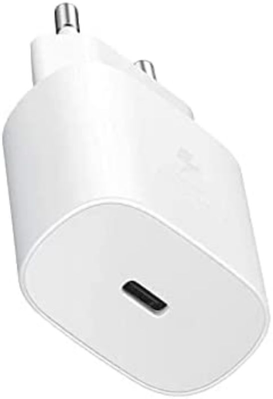 25W USB-C Super Fast Charger True 25W Pd Charging Adapter Compatible for Samsung A14 5G, A73 5G, A53 5G, A23 5G, A04e, A04, A13 (White)