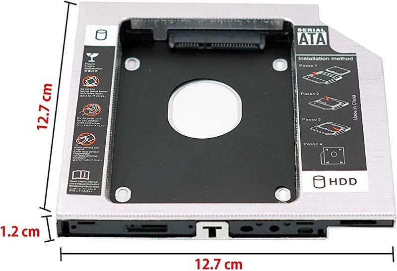 Second Hdd Caddy, Size - 12.7Mm