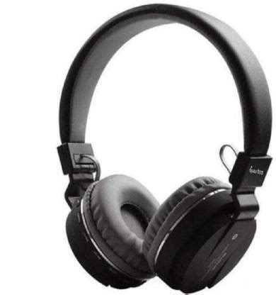 Sh12 Wireless Bluetooth Over The Ear Headphone With Mic - Black