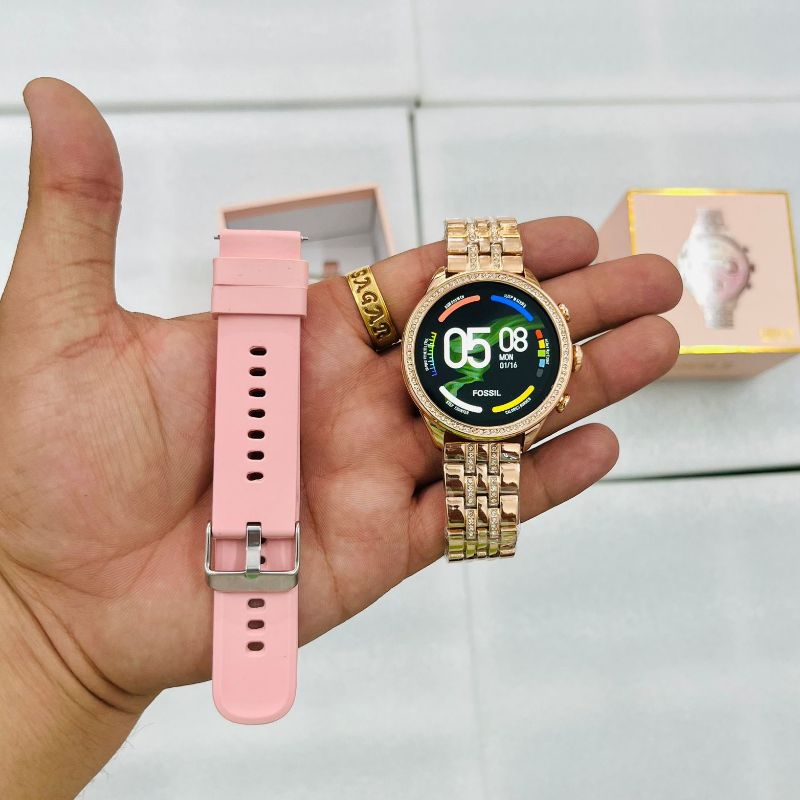 smartwatch for Women Women's Rose Gold Smart Watch gen 9 Smart Watch Golden Bluetooth Calling Smartwatch Smartphone Notifications Pink Belt Watch Talk 2 Bluetooth Activity Tracking