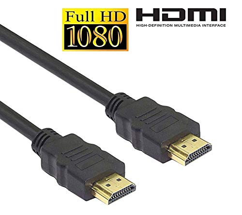  3 Meter HDMI Male to HDMI Male Cable TV Lead 1.4V High Speed Ethernet 3D Full HD 1080p HDMI Cable (Black For Computer, Laptop, Tablet) - 5M