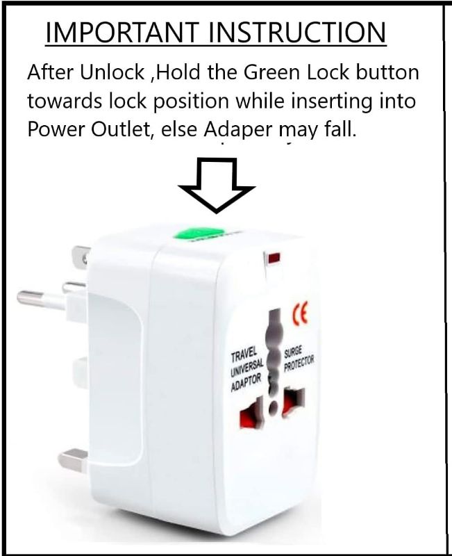 Universal International Travel Adapter 2 Port/USB Worldwide AC Outlet Plugs for Europe, UK, US, AU, Asia Black,Universal Travel Adapter fit for Over 150 Countries All in one.