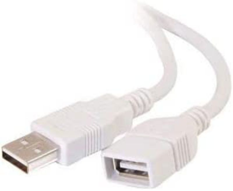 Usb 3.0 Data Transfer Cord Male To Female Extension Usb Cable For Tablet, Personal Computer, Printer, Smartphone (Extend Usb Port, White)