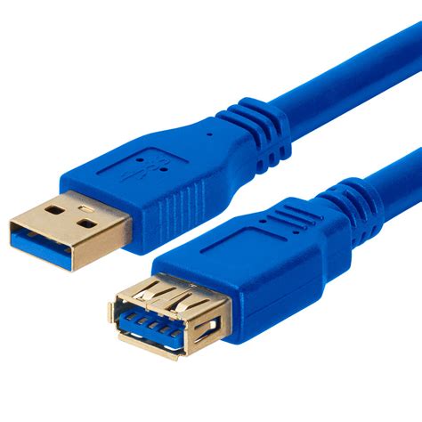 USB Extension Male to Female Cable 30 cm/1 feet USB 2.0 V High Speed USB Cable (Blue) for Personal Computer, Printer, Television