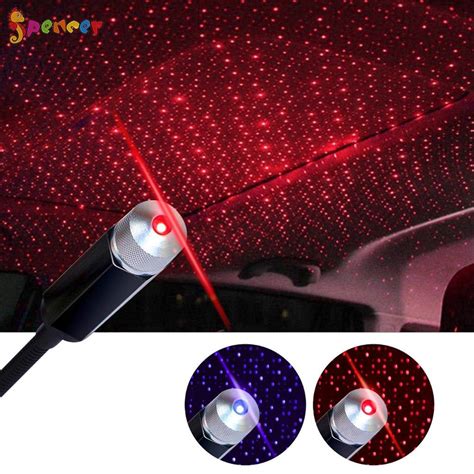 USB Roof Star Projector Lights with 3 Modes, USB Portable Adjustable Flexible Interior Car Night