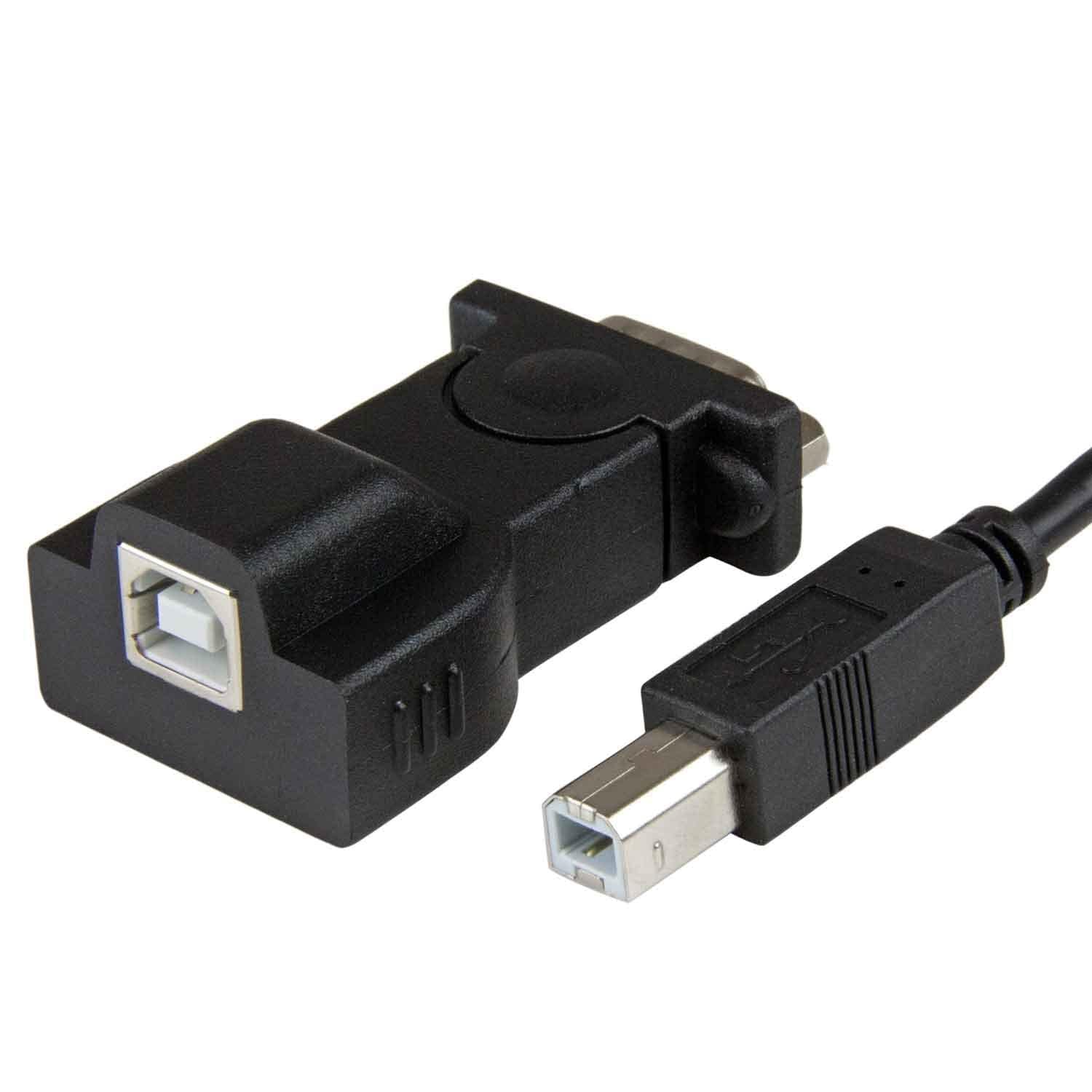 USB to RS232 Serial DB9 Adapter Cable Add an RS232 Serial Port to Your Laptop or Desktop Computer Through USB