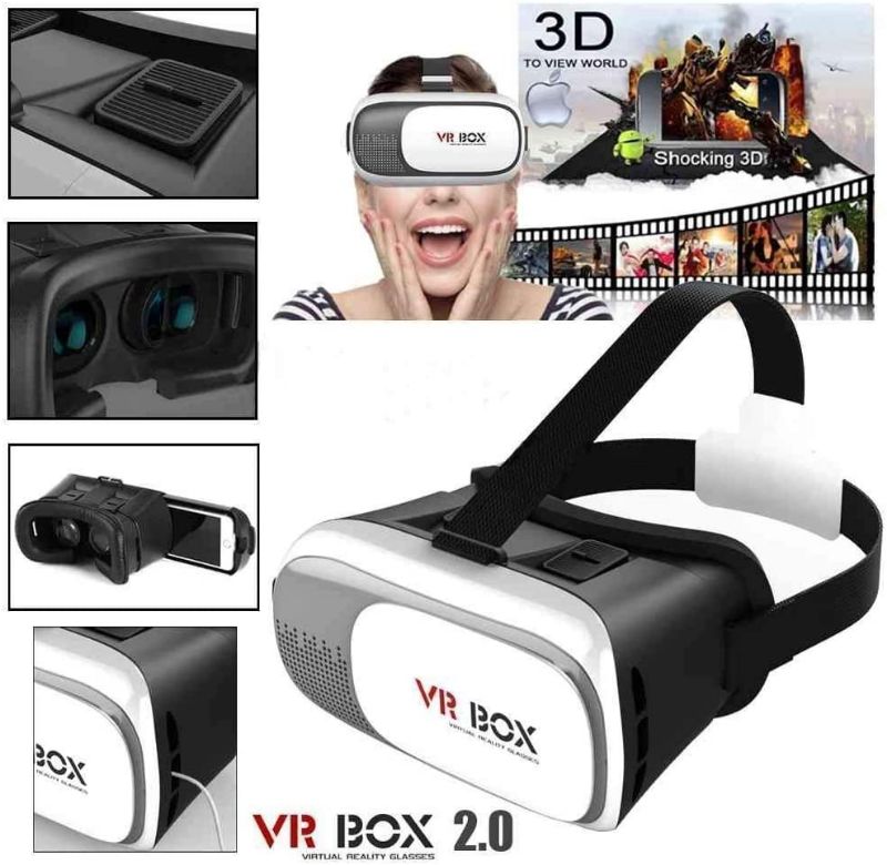 VR Box 2.9 out of 5 stars Virtual Reality Headset Glasses Anti-Radiation Adjustable Screen Headband 2023 for All Smartphones ,Phone