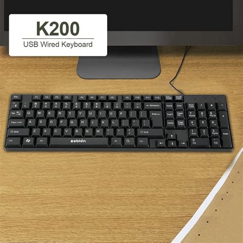 zebion k200 USB Wired Keyboard Plug and Play The Standard Keyboard