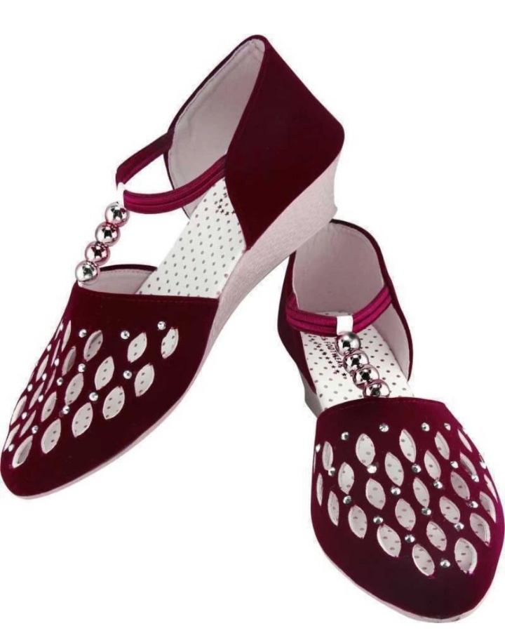 Maroon Heels Sandal - 3