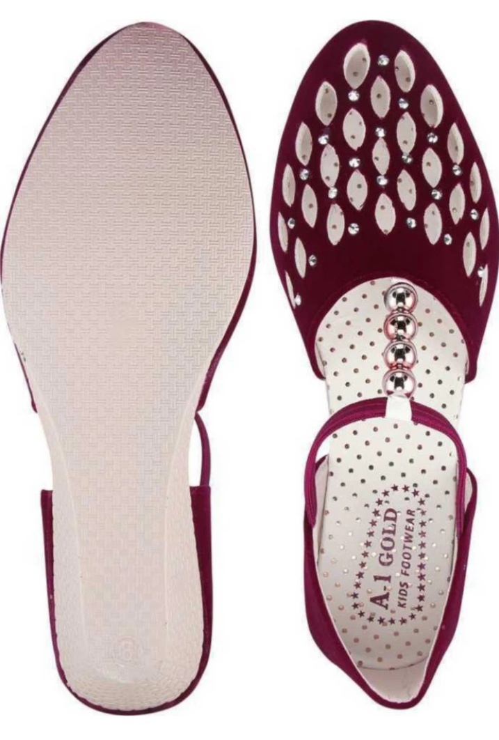 Maroon Heels Sandal - 6