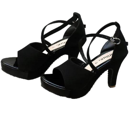 Black Heels Sandal - 7