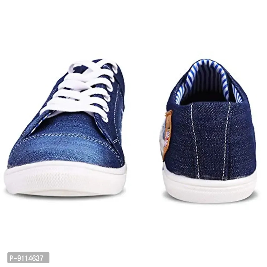 ROCKFIELD Mens Blue Denim Sneakers Casual Shoes - 9