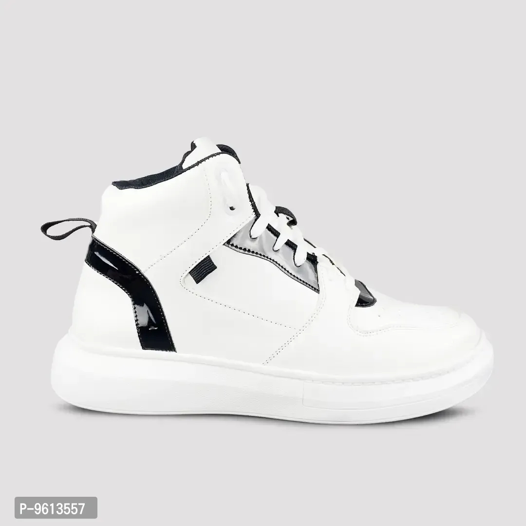 Stylish Fancy Synthetic Leather Casual Sneakers Shoes For Men - 6