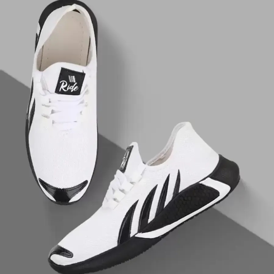 Stylish Fancy Canvas Sports Walking Shoes For Men