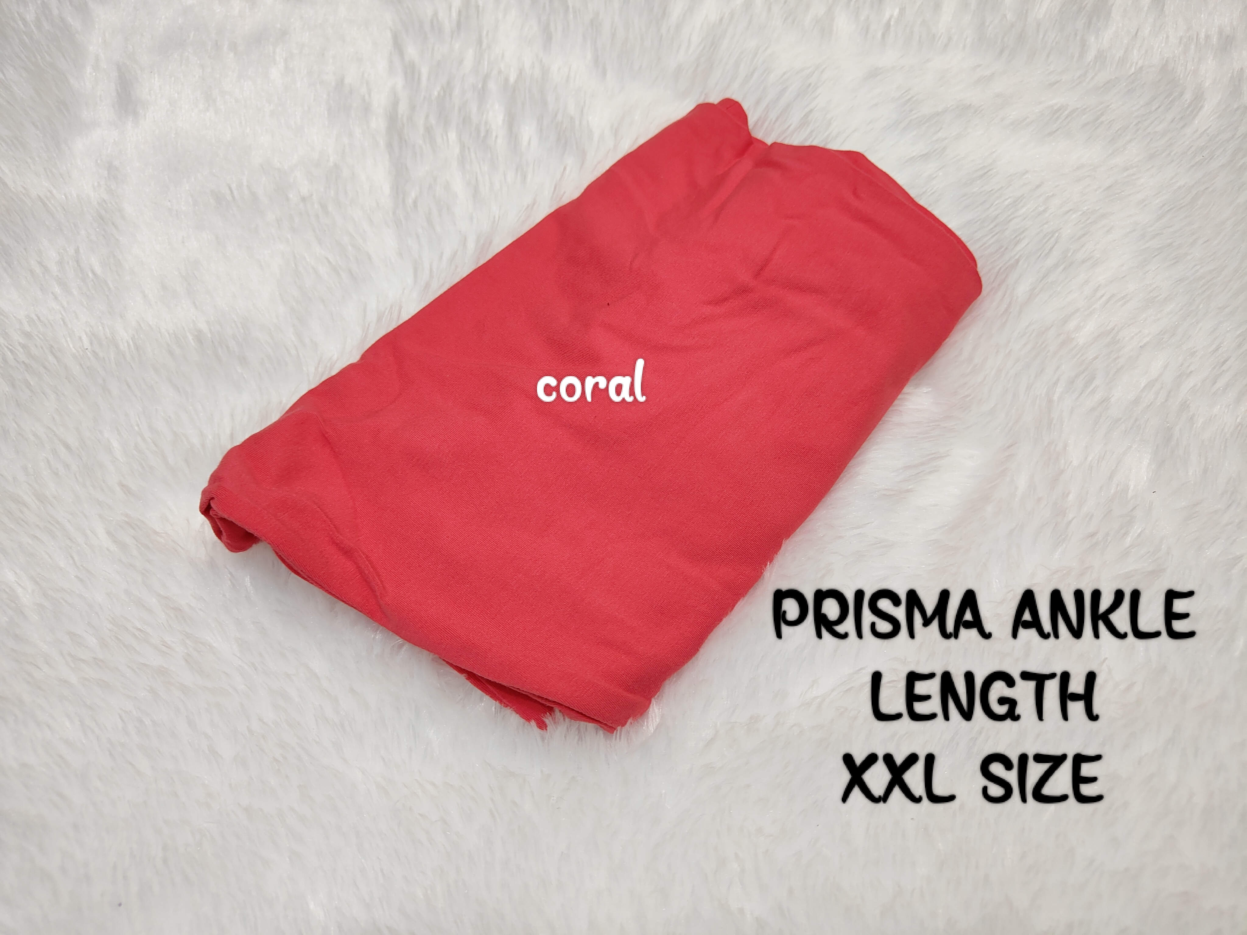 Prisma Full Length Peach Coral - Xxl, Ankle Length Leggings for