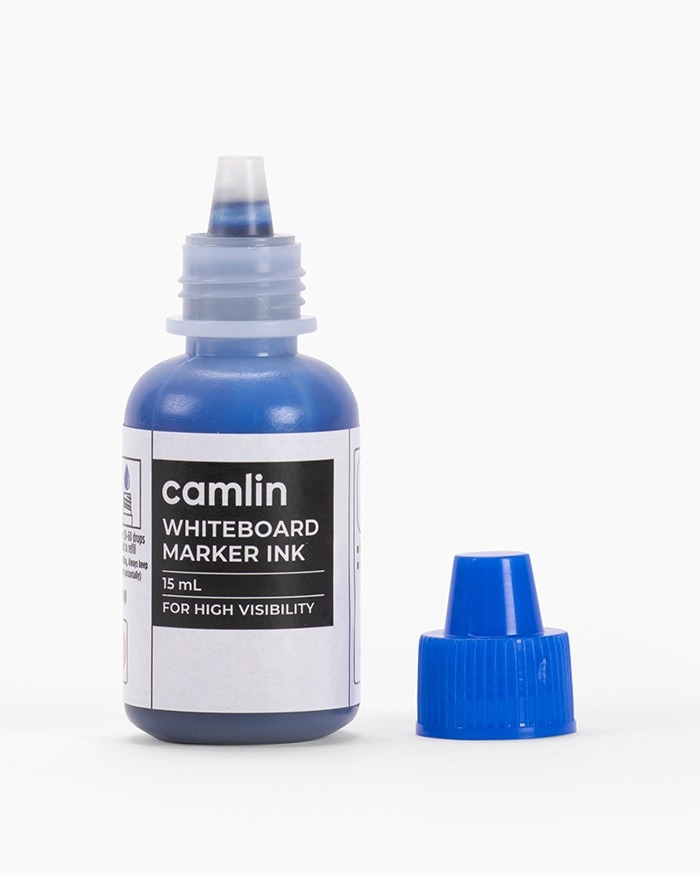 Camlin  White Board Marker Ink Blue Colour 15ml  - 10 Pcs, Blue