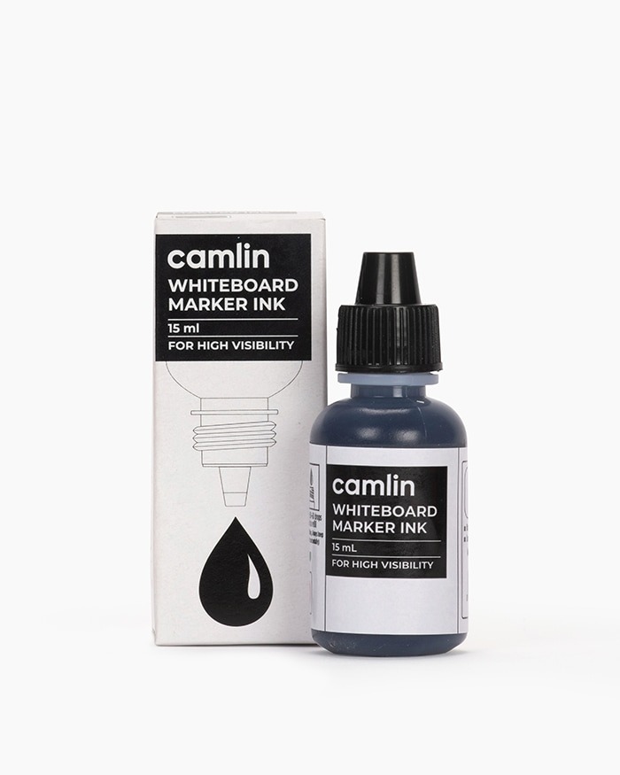 Camlin  White Board Marker Ink Black Colour 15ml  - 1 Pcs, Black