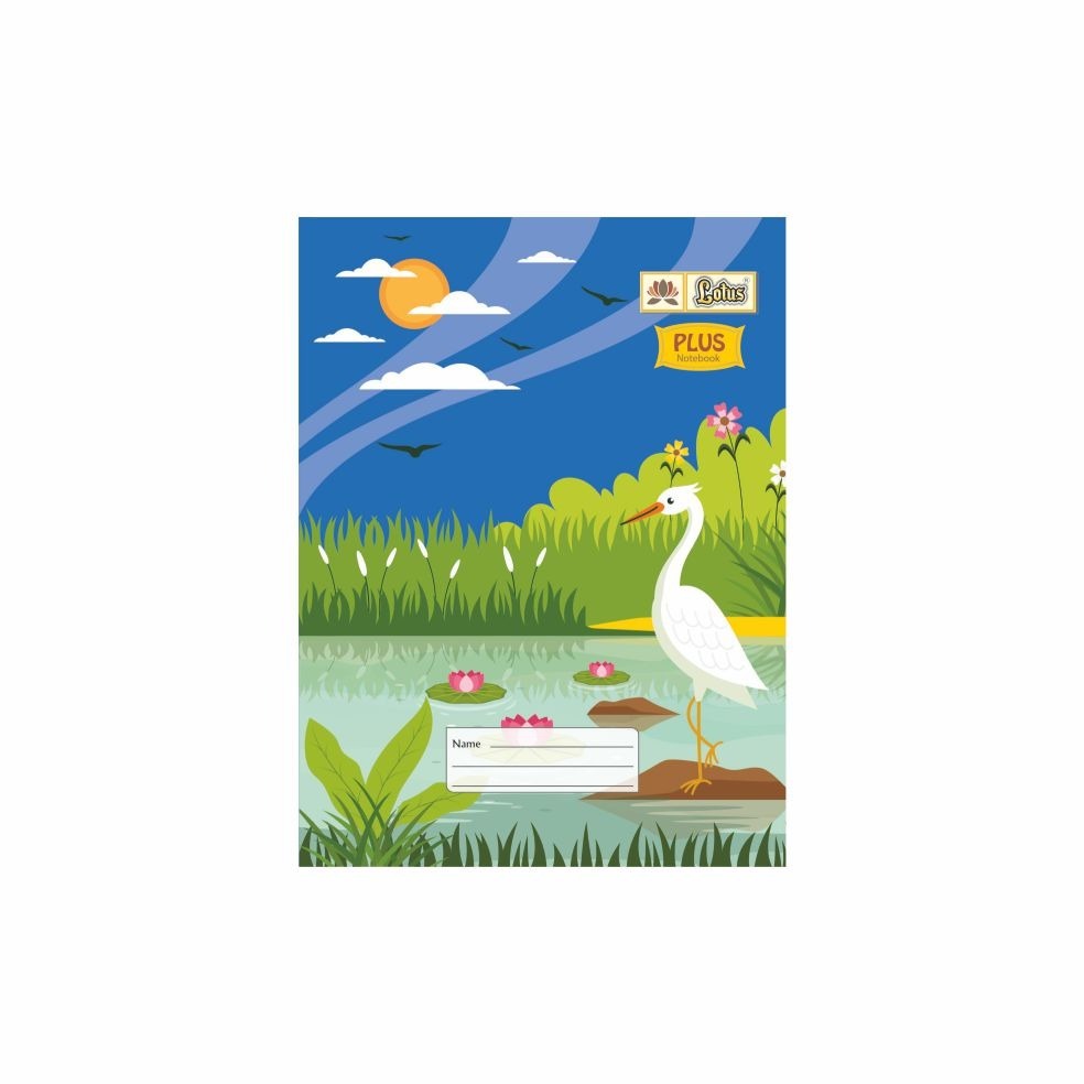 Lotus Plus Notebook Soft Cover Math & Medium square 3mm Copy 18x24cms Pages 120