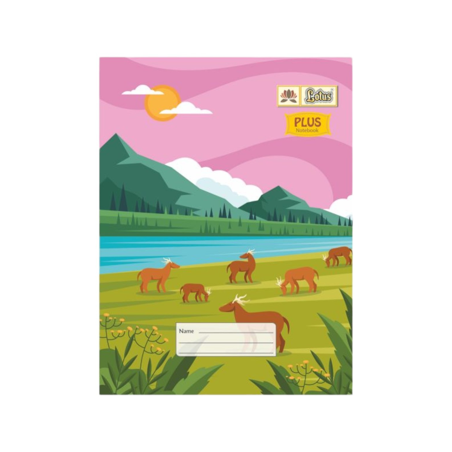 Lotus Plus Notebook Soft Cover Hindi Copy 18x24cms Pages 172