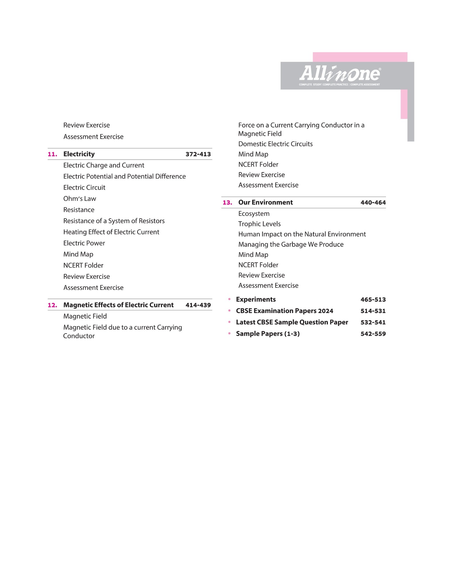 Arihant Pub. Arihant all in one Science Class 10 CBSE Exam 2024 - 25