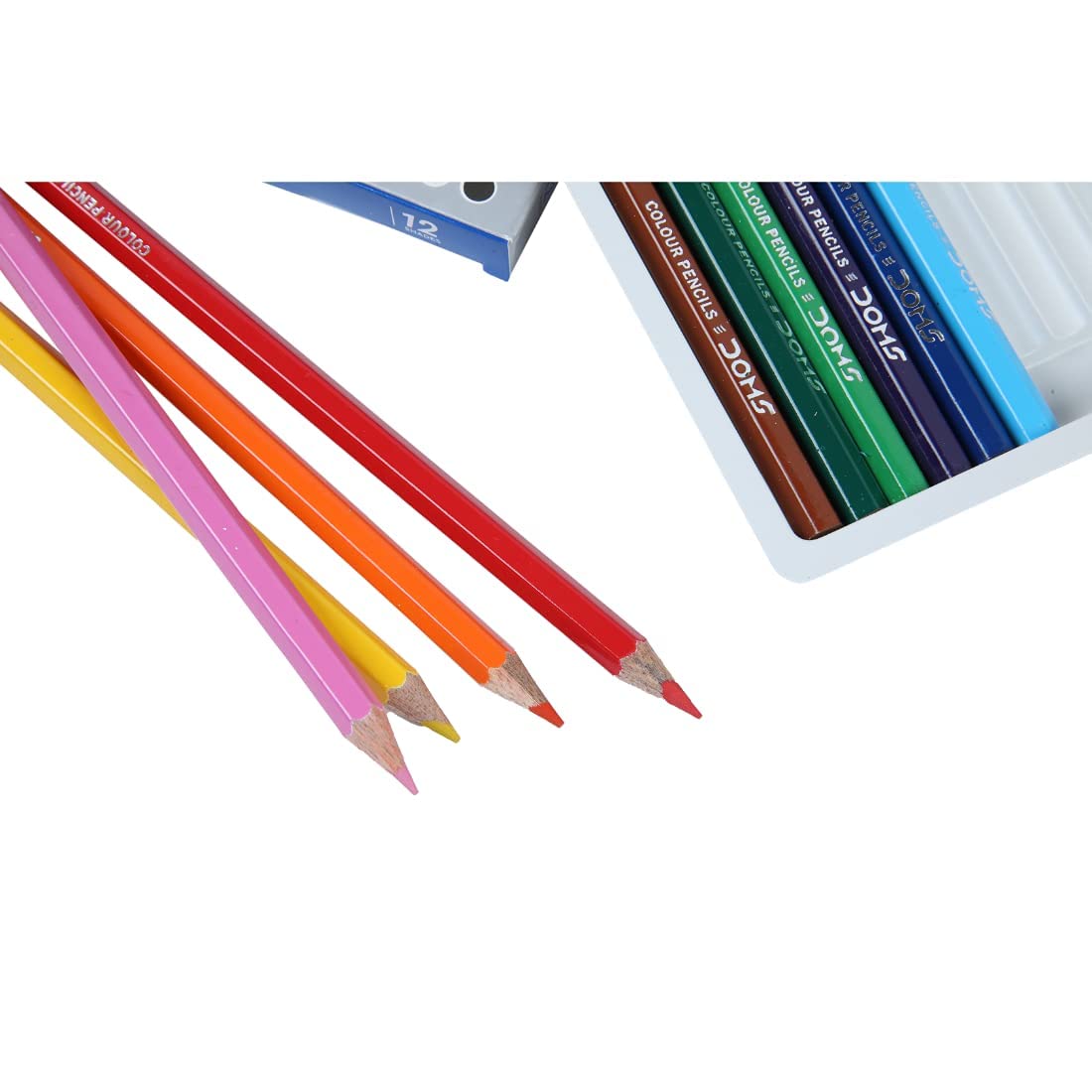 Doms Colour Pencil 12 Shades Full Size