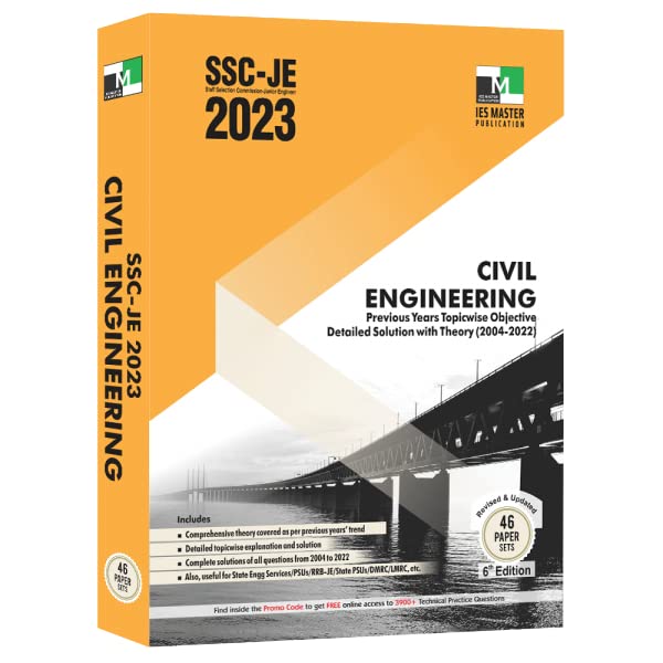 SSC-JE Civil Engineering  Previous Years Topicwise Objective  Detailed Solution with Theory (2004 - 2022 )