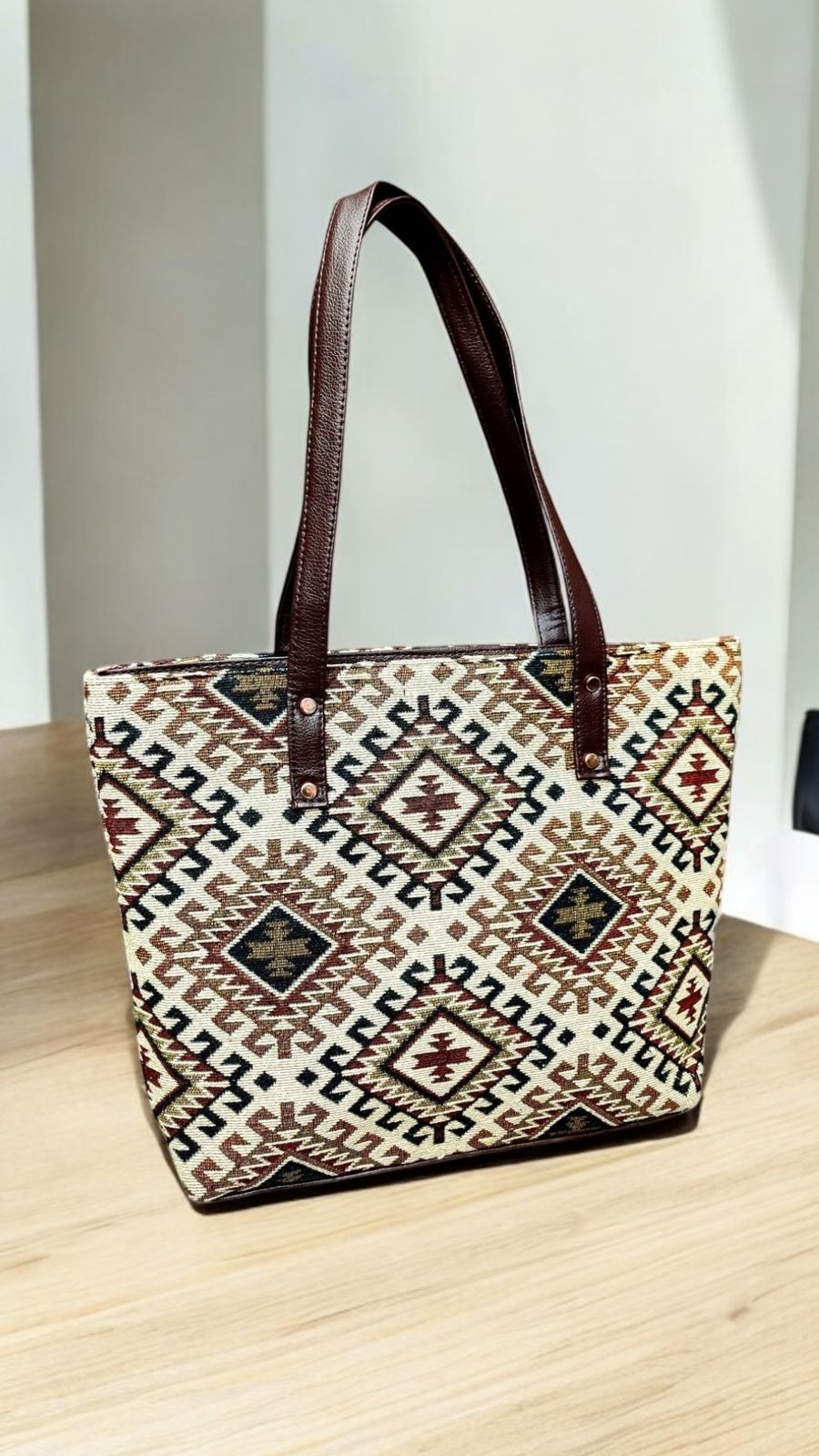 Everyday Tote Bag Jacquard Fabric