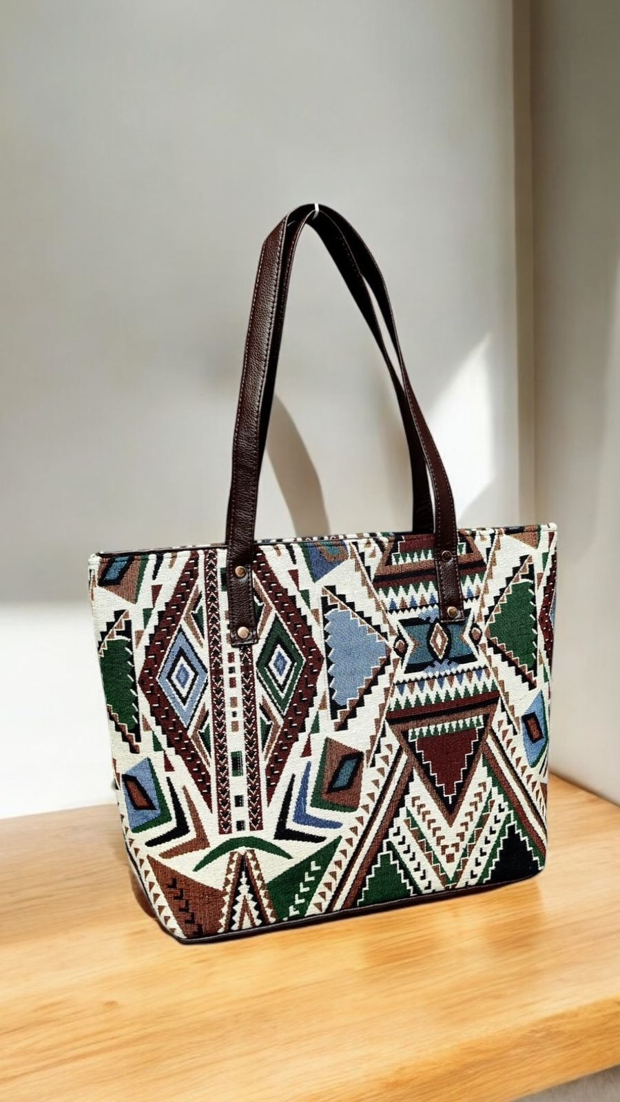 Everyday Tote Bag Jacquard Fabric