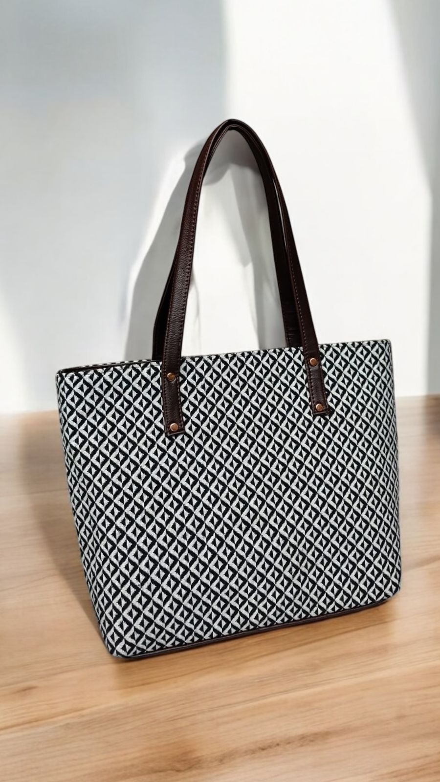 Everyday Tote Bag Jacquard Fabric