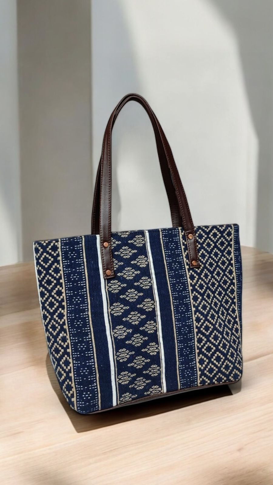Everyday Tote Bag Jacquard Fabric