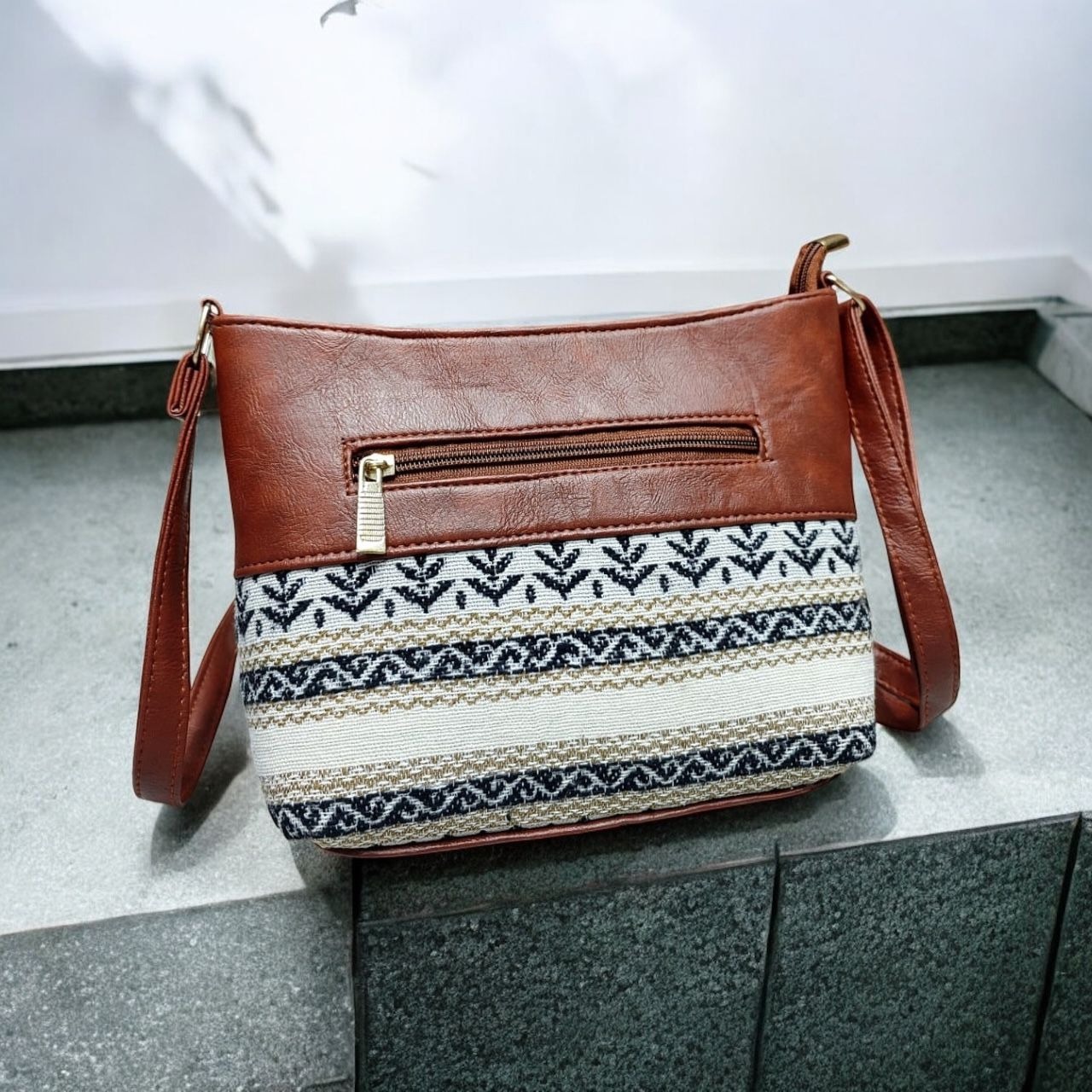 Boat Sling With Vegan Leather Detailing