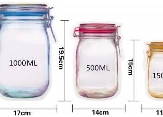 3PCS JAR SHAPE POUCH