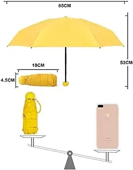 CAPSULE UMBRELLA Compact Mini Umbrella with Capsule Case Cover 