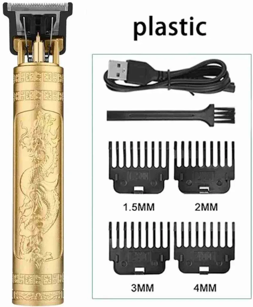 VINTAGE T9 TRIMMER T9 Electric Hair Trimmer Rechargeable Cordless Low Noise Hair Clipper Hair Cutting Tool for Children Adult - Flax