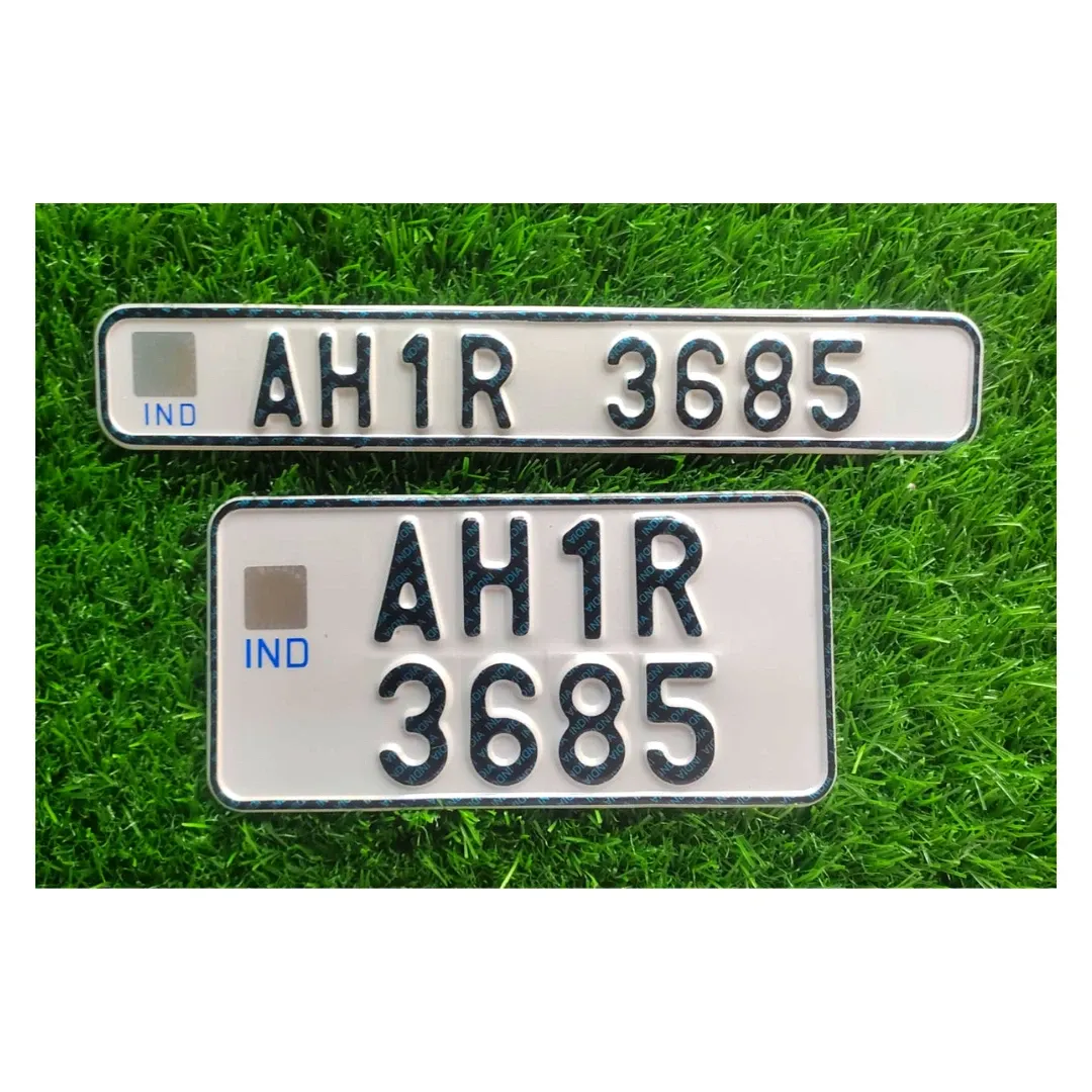 Bike IND Number Plate - BIKE, Front Side + Back Side