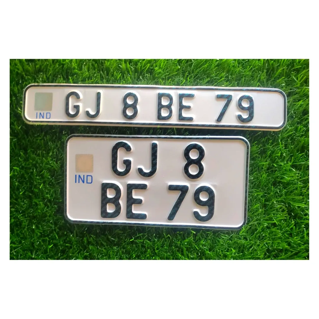 Bike IND Number Plate - BIKE, Front Side + Back Side